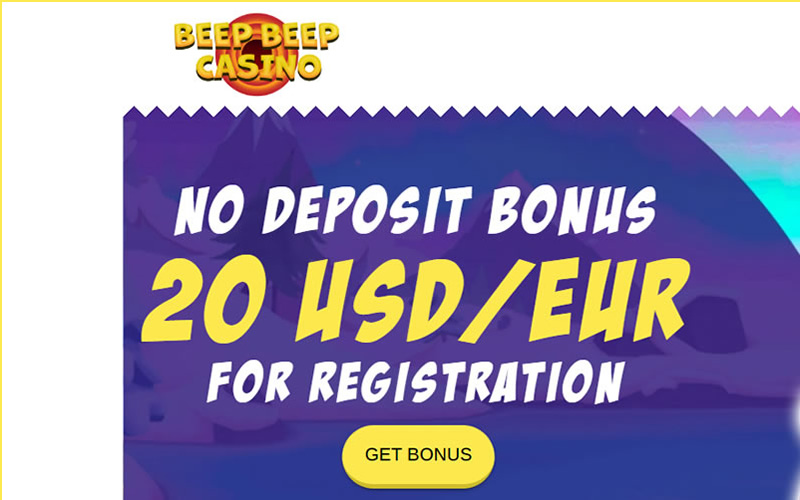 Бездепозитный бонус Beep Beep Casino